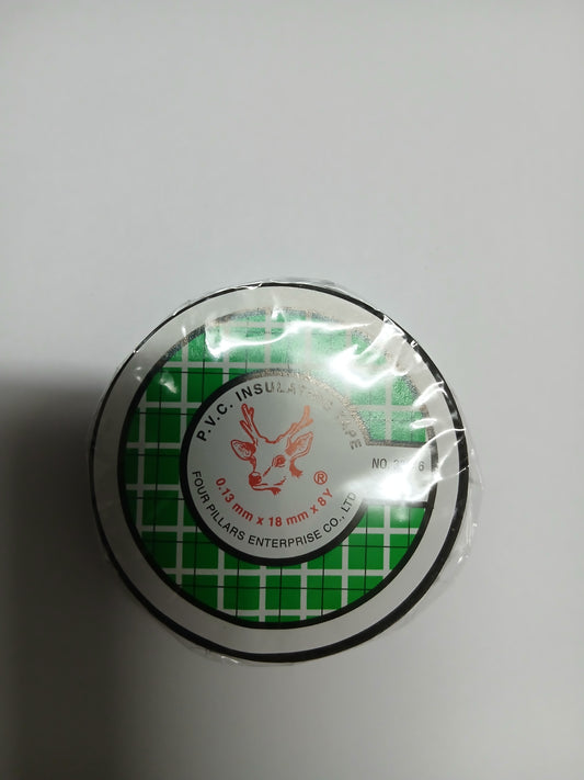 🇭🇰 Four Pillars PVC Electrical Insulation Tape 18mm x 8Y Black | ALIMER Mauritius