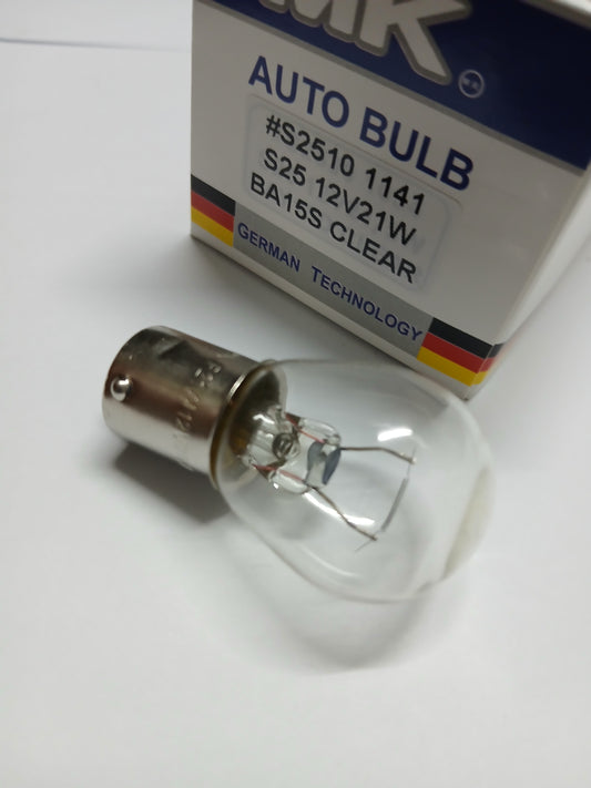 MK Technology P21W BA15S S25 (1156/1141) 12V 21W Incandescent Bulb | ALIMER Mauritius