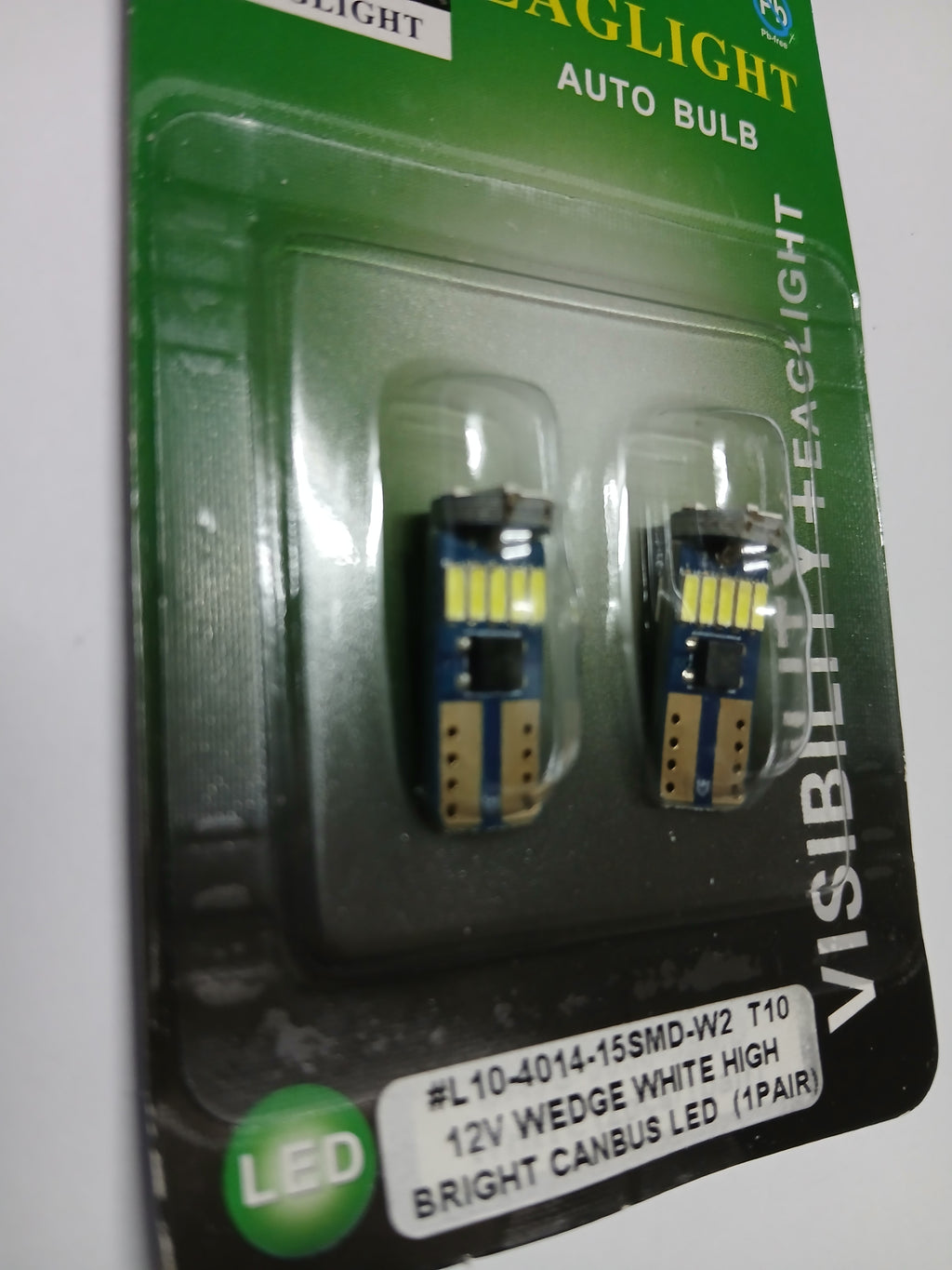 Eaglight T10 W5W White High Brightness CANBUS LED Bulbs (1 Pair) | ALIMER Mauritius