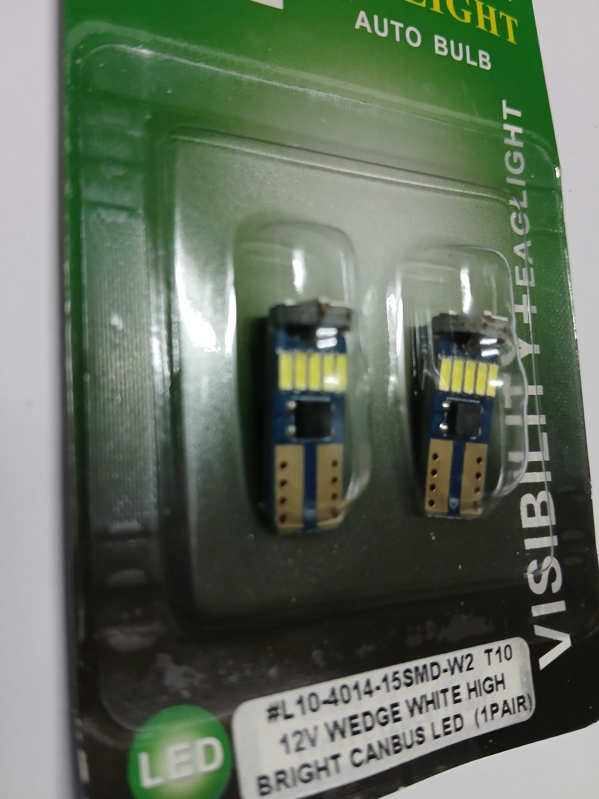 Eaglight T10 W5W White High Brightness CANBUS LED Bulbs (1 Pair) 1