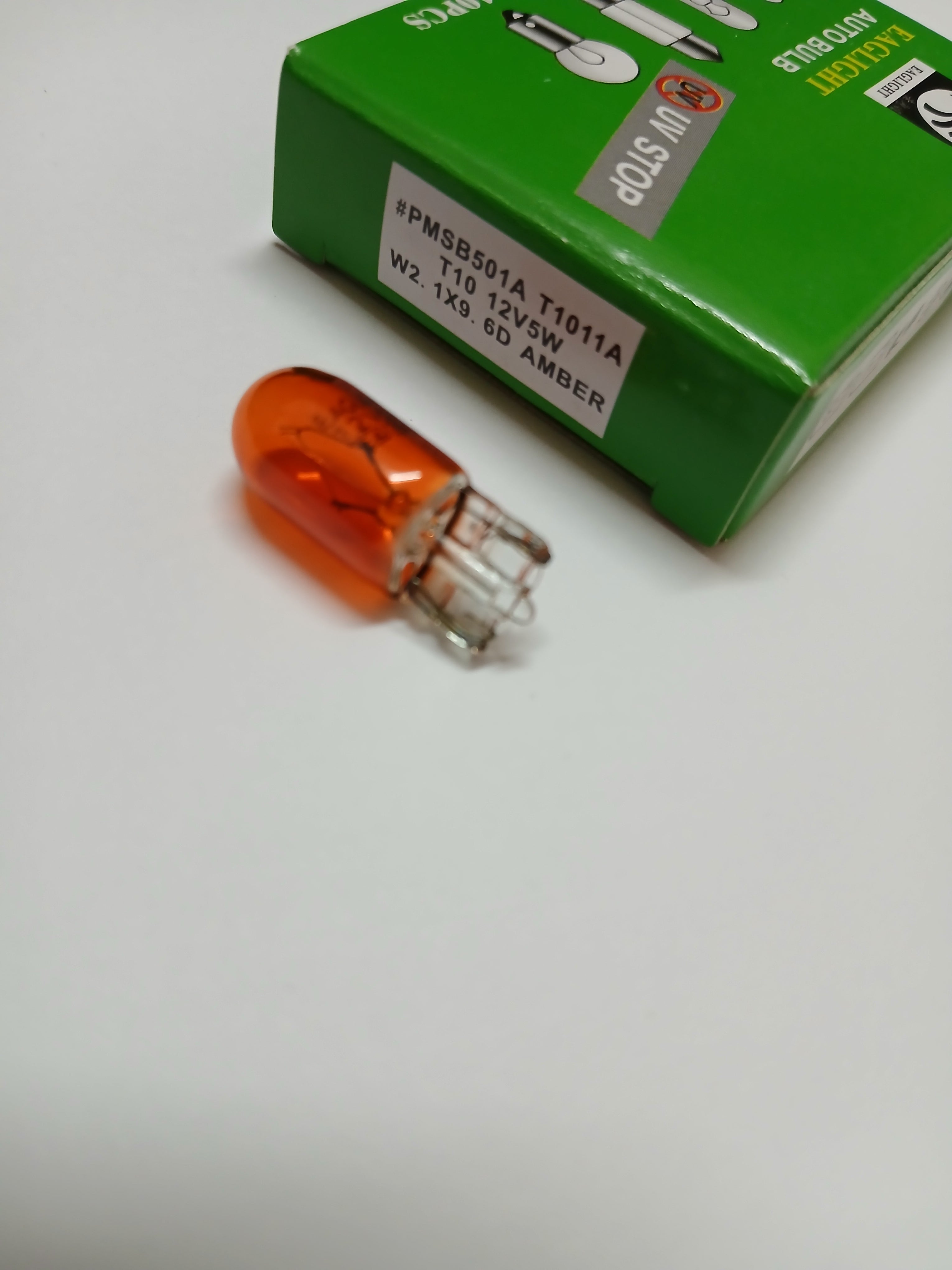 Eaglight T10 W5W Amber 12V 5W Incandescent Bulb | ALIMER Mauritius